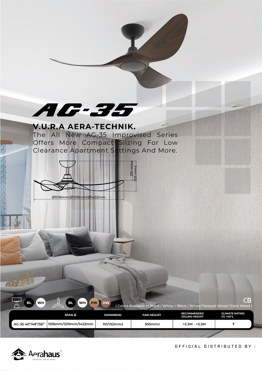 AG-35 Aerahaus Technik DC Ceiling Fan