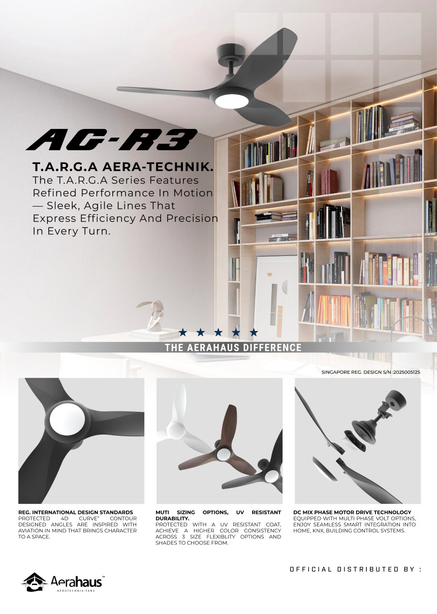 AG-R3 Aerahaus Technik DC Ceiling Fan
