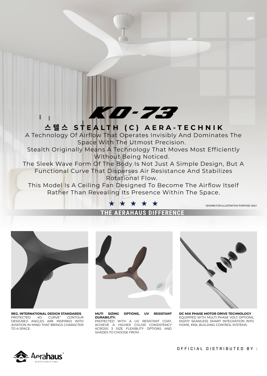 KO-73 C Aerahaus Technik DC Ceiling Fan